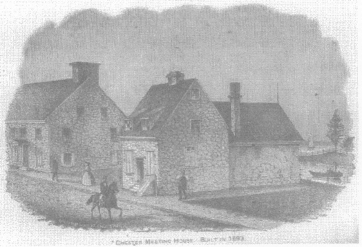 A photo of Chester County Pennsylvania Friends Meeting House